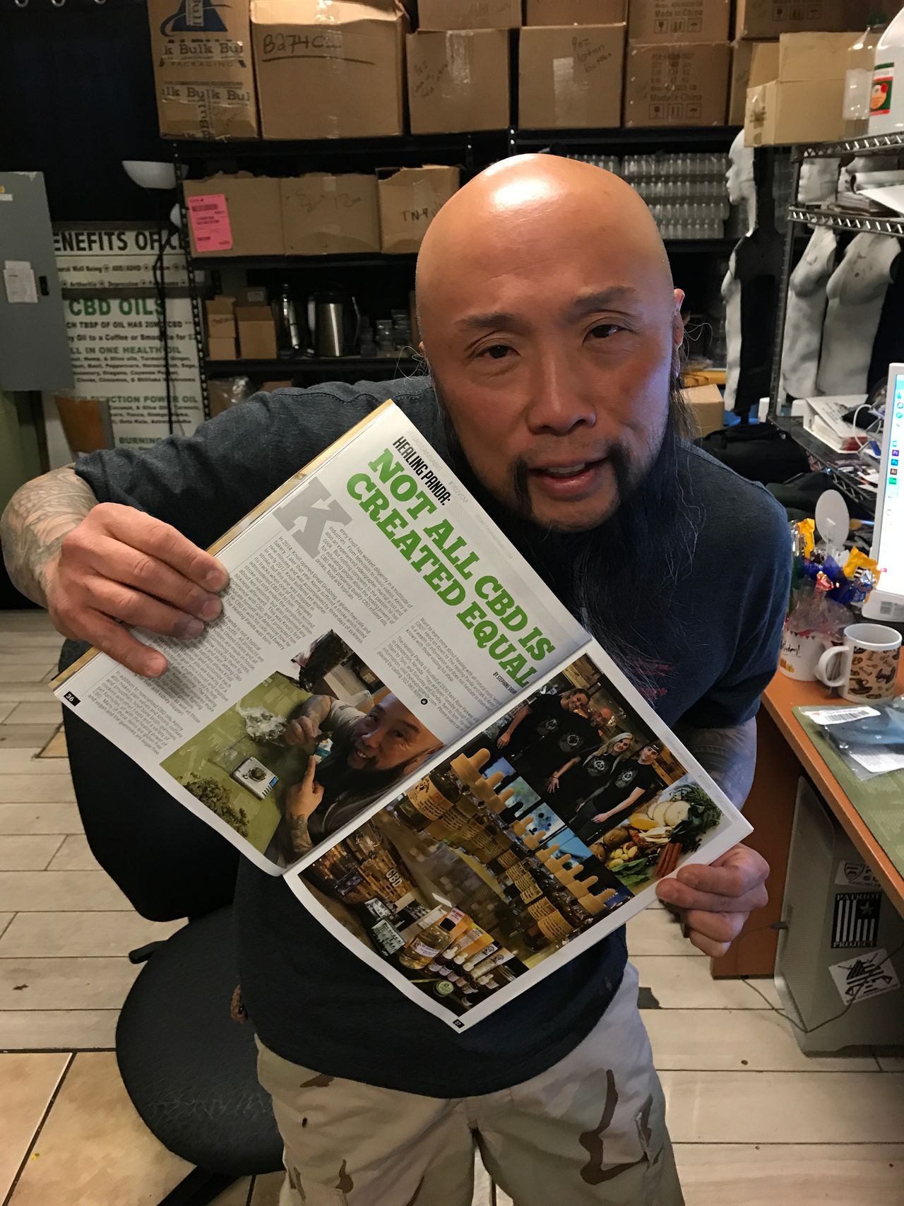 Kenny with the Magazine review